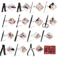 thumbnail image 4 of Coupe-ongles en Acier Inoxydable Trousse de Voyage et de Soins Outils pour Ongles Ensemble de Manucure et Pédicure, 4 of 5