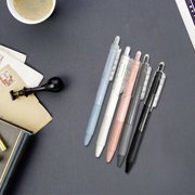 Fwttom Plastic Boxed Sign Pens, St Head Fine Marker Pen Small White Pen Office Supplies Student Stationery Brush Pen Push Action Pen 10Ml