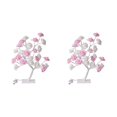 thumbnail image 4 of Maytalsory Color Changing Lighted Rose Lamp Remote Control Energy Saving Artificial Bonsai Tree Lights Gift For Any Occasion white pink white rod 2Set, 4 of 6