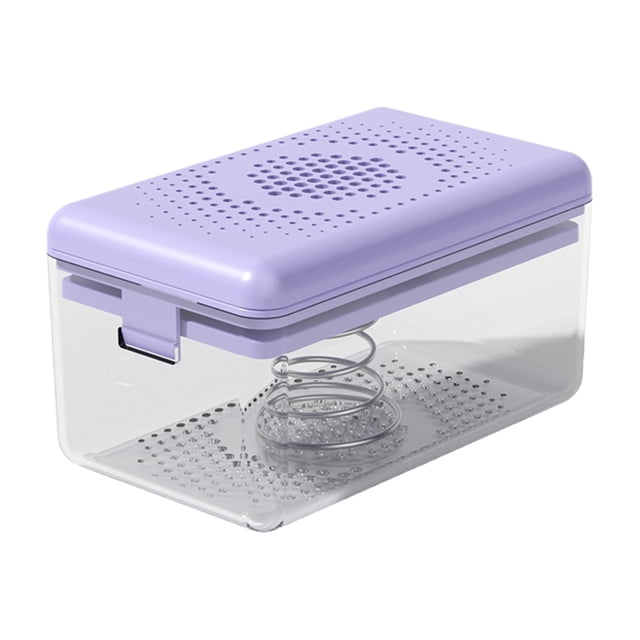 Meitianfacai Transparent Soapbar Drainer Container Portable Soapbar Case Soapbar Dish Container Laundry Soapbar Container Soapbar Container with Lid Roller Foaming Brush