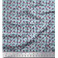 thumbnail image 1 of Soimoi Polyester Crepe Fabric Flower Watercolor Decor Fabric Printed Yard 52 Inch Wide, 1 of 3
