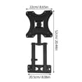 thumbnail image 2 of OULII Support Mural Réglable pour Moniteur Compatible Acier Noir 1 Paquet Usage Domestique, 2 of 7