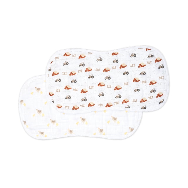 Lulujo - Lot de 2 Débarbouillettes pour Rots - Kitty+Flower