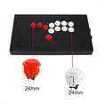 thumbnail image 1 of 10 Pcs Boutons d'Arcade 24 mm Boutons d'Arcade Réactifs pour Amateurs de Jeux Rouge, 1 of 5