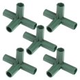 thumbnail image 1 of Hbdhejl Plastic Connectors For Greenhouse 3 Way 4 Way And 5 Way Joints With Sturdy Support Poles Gardening Accessory Kit 5Pc Set, 1 of 3