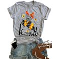 thumbnail image 1 of YourTops T-Shirt Graphique pour Femmes Bee Kind (US 2TG, 1-Grey), 1 of 2