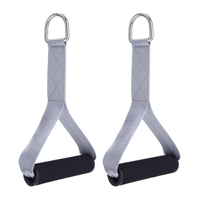 Lipstore 2Pcs Gym Grip Attachments Pilates Reformer Handle for Pilates Office Working argent