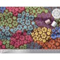 thumbnail image 2 of Soimoi Poly Georgette Fabric Artistic Flower Print Sewing Fabric Yard 52 Inch Wide, 2 of 3