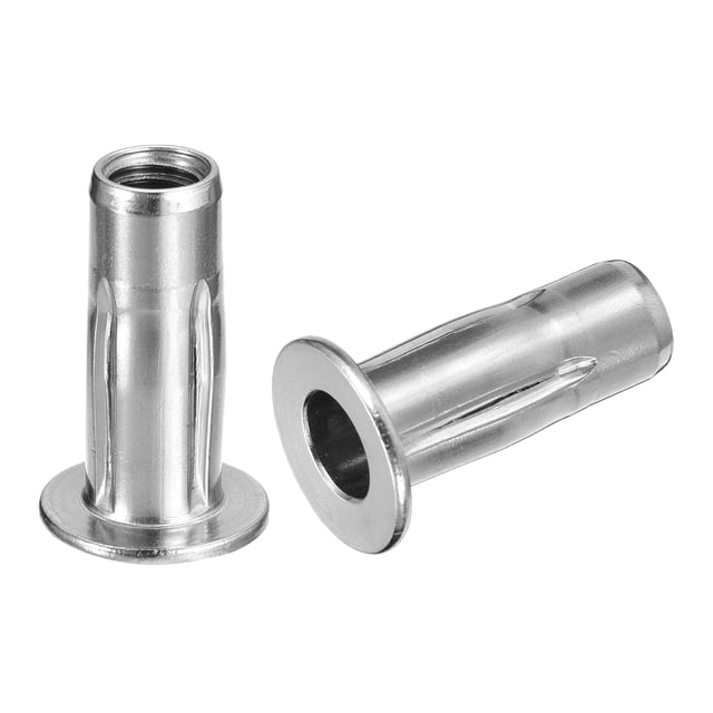 Unique Bargains Écrous de Rivets Multi-Poignées M8, 2 Pcs Écrou Fileté Tête Plate en Acier Inoxydable 304 Plus Écrous
