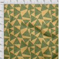 thumbnail image 3 of oneOone Organic Cotton Poplin Twill Fabric Rectangle & Triangle Geometric Print Sewing Fabric BTY 42 Inches Wide, 3 of 4