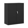thumbnail image 4 of AKDSteel Armoire de Rangement Murale en Métal Verrouillable Robuste, Construction en Acier Noir avec Doubles Portes Sécurisées, Tablettes Ajustables, Fini Résistant à la Rouille, Idéale pour Bureau Ou Garage, Facile à Assembler, 4 of 7