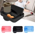 thumbnail image 3 of Plateau de Voiture pour Bébé en Silicone, Support de Rangement pour Voiture, Assiette Porte-Gobelet de Voiture Multifonctionnelle, Assiette Porte-Gobelet de Voiture pour Enfants, 3 of 7