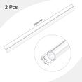 thumbnail image 2 of Unique Bargains Tube Rond en Acrylique Rigide Transparent 12mm ID x 16mm OD x 305mm 2 Pack, 2 of 6