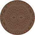 thumbnail image 1 of Ahgly Company Tapis Rond Lavable en Machine Intérieur Transitionnel Rouge Nuit, 7 Pieds Rond, 1 of 7