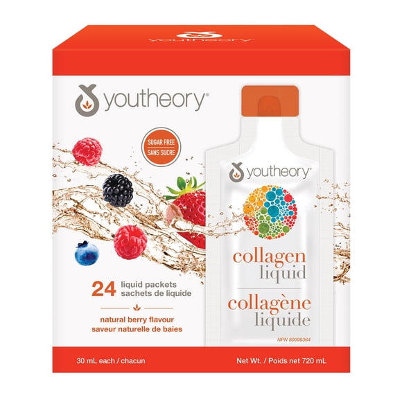 Youtheory Collagène Liquide – 24 Sachets