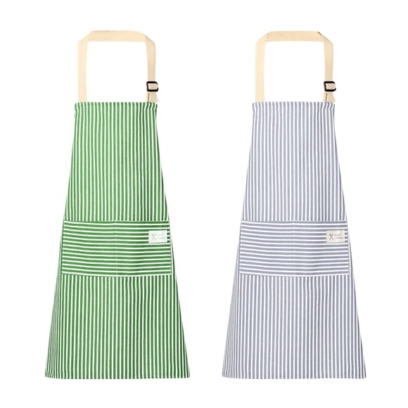 Household Kitchen Cotton Linen Fouling Apron Cute And Sleeveless Smock, Stain Work Clothes, Apron