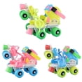 thumbnail image 3 of kurtrusly Patins à Roulettes pour Enfants à Double Rangée Chaussures de Patinage à 4 Roues Taille Ajustable Glisse Slalom Patins en Ligne pour Enfants Garçons Filles, 3 of 6