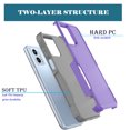 thumbnail image 3 of For Motorola Moto G 5G 2023 Phone Case,2 in 1 Hard PC Phone Case for Moto G 5G 2023 , Rubber & Rugged Shockproof Full Body Protection Case Cover - Black, 3 of 6