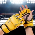 thumbnail image 4 of facefd Gants de Boxe Respirants Équipement de Protection pour Hommes Femmes Sac de Frappe Sparring Griffe de Tigre Jaune, 4 of 9