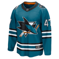 thumbnail image 3 of James Reimer San Jose Sharks NHL Fanatics Breakaway Home Jersey, Small, 3 of 3