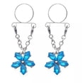 thumbnail image 1 of SNNROO 2X Sexy Adjustable Nipple Rings Non-Piercing Clip On Dangle Fake Nipplerings-08, 1 of 6