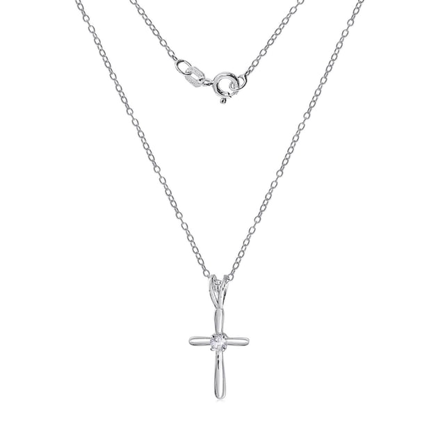 Luxury Designs Pendentif croix avec chaîne