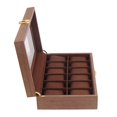 thumbnail image 1 of High-quality Wooden , Watch Case, Watch Chest, Watch Storage Box /12 Watches, Lockable, Velvet Inner And Glass Window Slot Walnut Wood Grain 12 Slot Walnut Wood Grain, 1 of 8