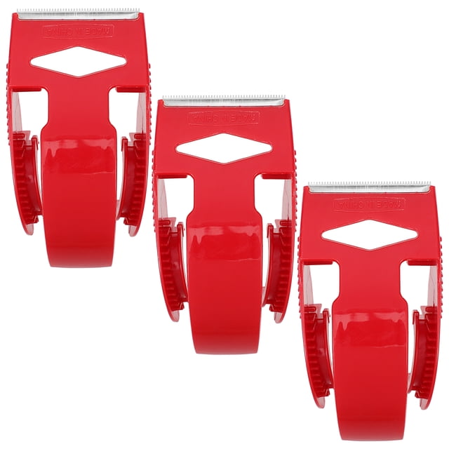 SHISUYAN 3 Pcs Petit Distributeur de Ruban pour Emballage Distributeur de Ruban Portatif Réglable Distributeur de Ruban Robuste pour Emballage pour Déménagement et Expédition