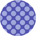 thumbnail image 1 of Ahgly Tapis Rond Lavable en Machine Intérieur Transitionnel Bleu Denim, 8 Pieds Rond, 1 of 7