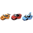 thumbnail image 2 of Die-Cast Vehicle 1:32 Scale Diecast Vehicle with Sounds & Lights, Pull Back Action, Interactive Front Doors Feature (Styles May Vary), 2 of 8