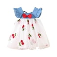 thumbnail image 1 of Robes pour Bébé Fille Robe Décontractée pour Filles Robe d'Anniversaire pour Fille Robe Arc-en-Ciel Vêtements pour Nouveau-Née Fille 3-12 Mois, 1 of 4