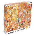 thumbnail image 1 of Big Potato Mayhem in The Library: Book Jigsaw Puzzle for Adults (1000 Pieces) Filled with 101 Riddles to SolveÃ¢â‚¬Â¦, 1 of 4