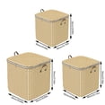 thumbnail image 3 of Home Textile Storage Large Capacity Foldable Wardrobe Organizer with Reinforced Handles and Zipper for Home Use, 3 of 7