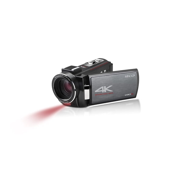 Minolta MN4K25NV Caméscope 4K Ultra HD 30 MP Vision Nocturne (Noir)
