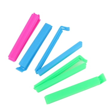 5 Pcs Pinces Alimentaires Solides Scellées Pinces de Scellage en Plastique Aide pour Sac à Collation Couleur Aléatoire