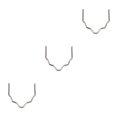 thumbnail image 1 of Decodeary 500pcs Fer à Souder de Qualité Professionnelle pour des Réparations Précises en Plastique Retardent les Machines à Souder en Acier Inoxydable en Forme de V 0.8 * 500pcs 3Set, 1 of 6