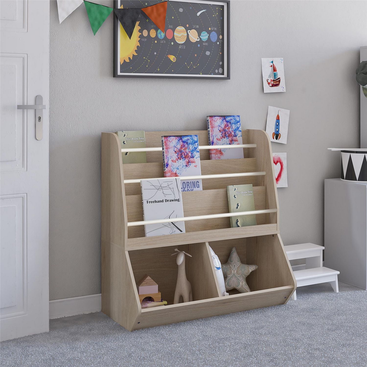Ameriwood Home Tyler Kids Book and Toy Storage