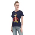 thumbnail image 4 of Women's Basic Short Sleeve T-Shirt One Piece Luffy, 4 of 6
