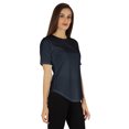 thumbnail image 2 of Inkmeso Coupe Régulière Col Rond Uni pour Femmes Manches Courtes Décontractées Tee-Shirt Doux, 2 of 7