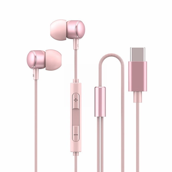 Type C Wired Headphones with Noise Isolation and High Compatibility for Mobile and Computer
