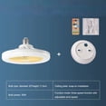 thumbnail image 2 of yeacher Ceiling Fan Light with Remote Control, 3-Speed Adjustable, Beige Shade & White Light for Living Room, Bedroom, and Dining Room (30W, 2100 RPM), 2 of 7