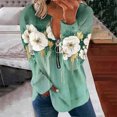 thumbnail image 1 of Chandails à Capuchon Mode pour Femmes 2023 Hauts Automne Manches Longues Chandail Ample Chemise Chic Décontractée Chandails à Col Rond pour Dames Rabais de 50 % Liquidation Costumes d'Halloween/Noël, 1 of 5