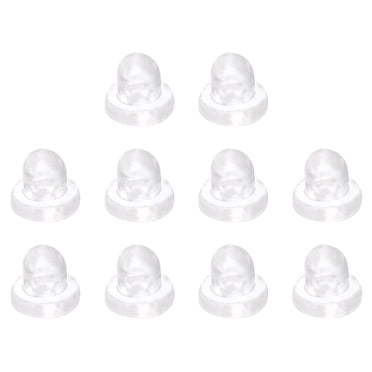 Unique Bargains Earring Backs, 150pack Silicone Earring Backs for Studs, Soft Earring Backs for Fish Hook Earring Hoops (Clear,6mm)