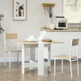 thumbnail image 2 of Drop Leaf Dining Table Folding Multifunctional Table Space Saving Oak, 2 of 10
