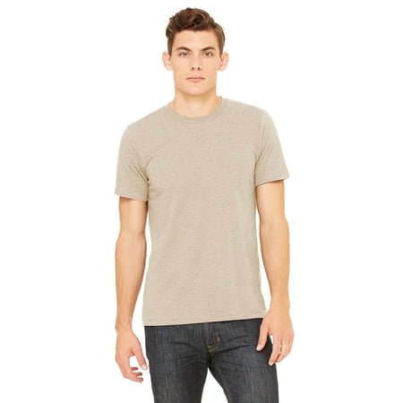 Bella Canvas Mens CVC Jersey Tee, XL, Heather Tan