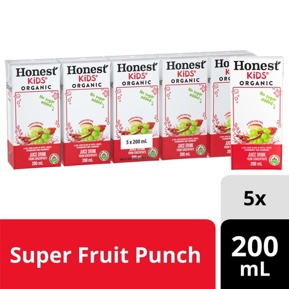 Honest Kids Fruit Punch Juice Boxes 5x200ml