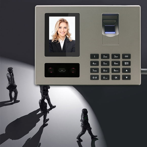 Time Clocks for Small Business, Employee Attendance Machine with Face, Fingerprint Scan, PIN Punching, Biometric Time Clocks with Voice Reminder, for Offices, Factories