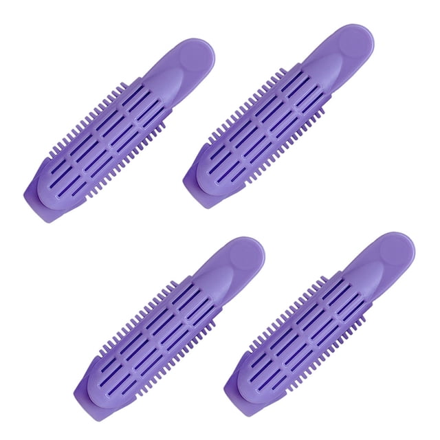 4 Pcs Pinces à Cheveux Rouleaux de Racine Outil de Coiffure pour Femmes Filles, Violet