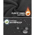 thumbnail image 2 of CHOK Men‘s Fleece Lined Hiking Pants Waterproof Snow Ski Softshell Hunting Pants Navy XL, 2 of 6