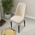 thumbnail image 1 of EGNMCR Home Decor, Room Decor, Wall Decor Large Arcs Half Pack Elastic Dining Table Chair Cover Half Round Household Chair Cover Cushion Backrest One Universals Chair Flock Stools Cover Cover, 1 of 6